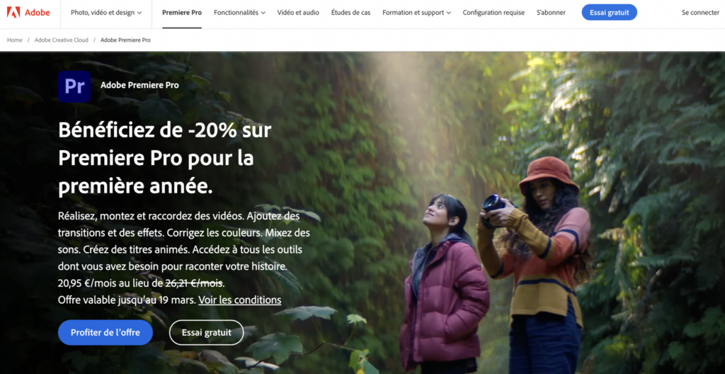 télécharger et installer Adobe Premiere Pro